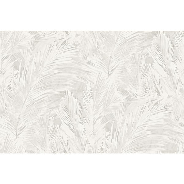 Seabrook Designs Fog Mari Botanical Vinyl Unpasted Wallpaper Roll (60.75 sq. ft.)