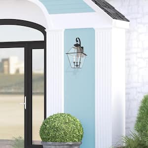 Westover 3 Light Black Outdoor Wall Sconce