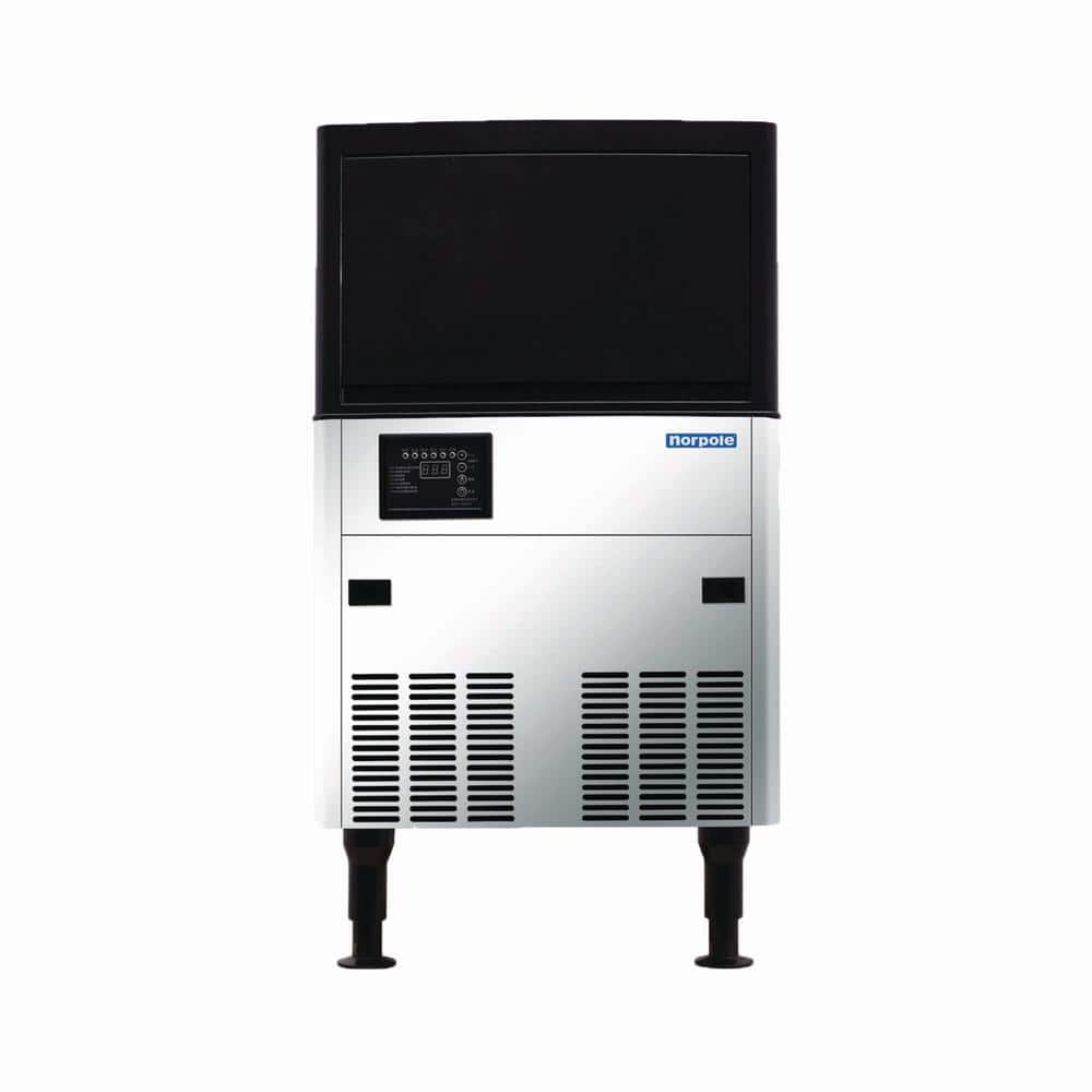 Norpole 120 lbs. Freestanding Commercial Ice Maker in Stainless Steel
