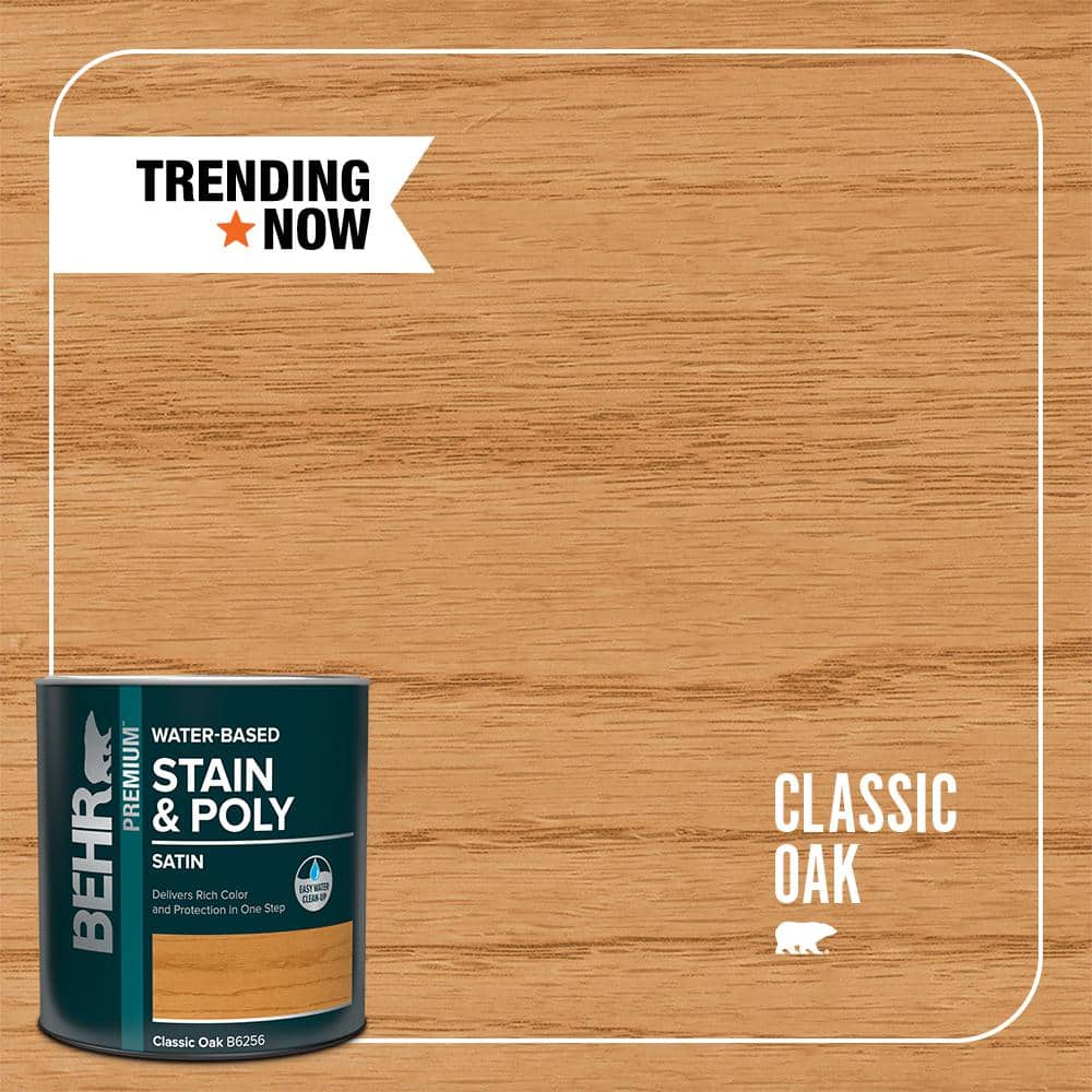 1 qt. #TIS-356 Classic Oak Satin Semi-Transparent Water-Based Interior Stai