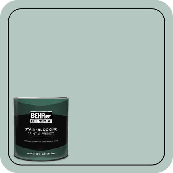 BEHR ULTRA 1 qt. #480E-3 Marina Isle Semi-Gloss Enamel Exterior Paint & Primer