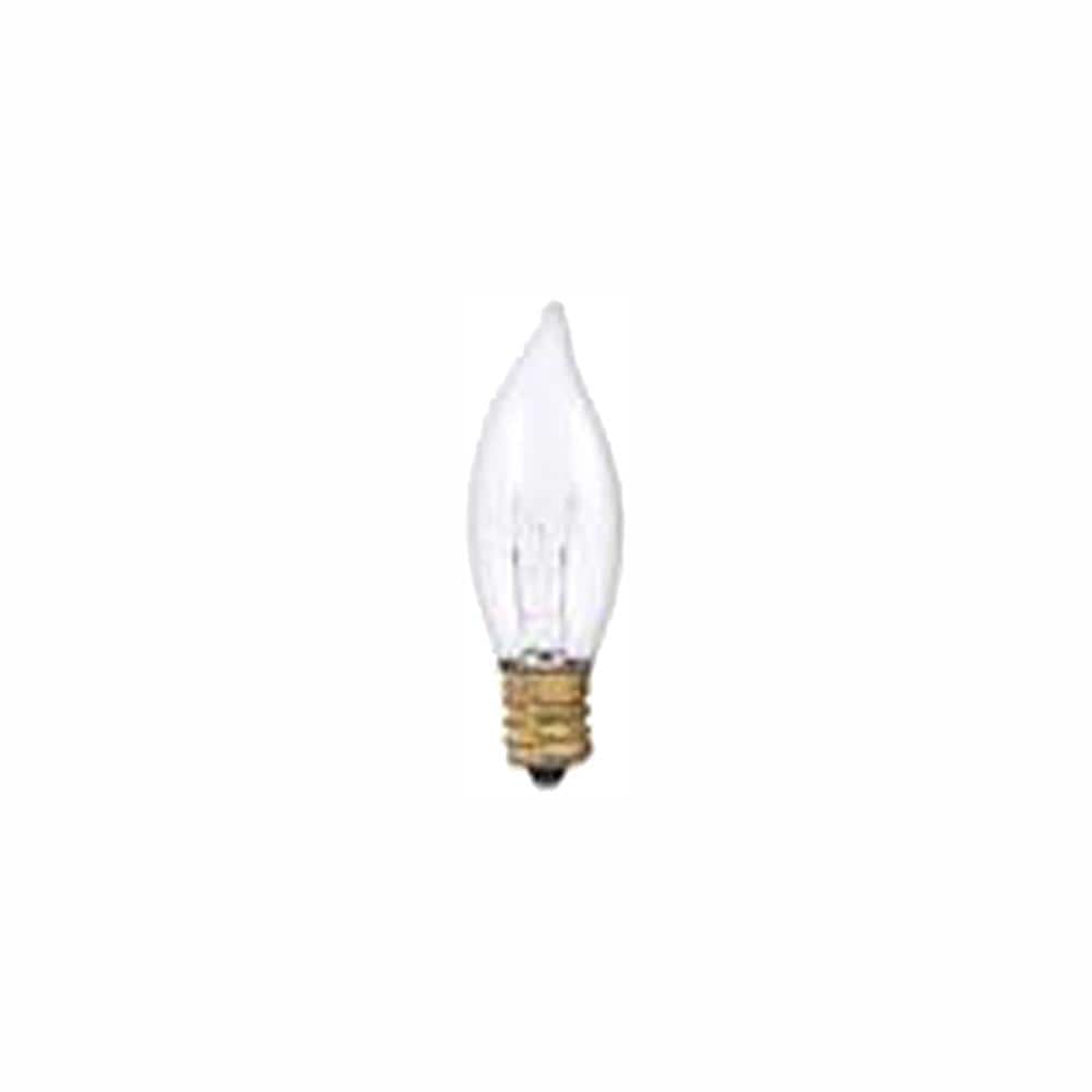 25-Watt Warm White Light CA8 (E12) Candelabra Screw Base, Clear Dimmable In