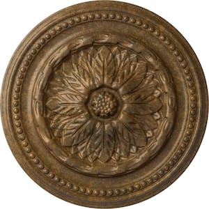 15-3/4 in. x 1-7/8 in. Chester Urethane Ceiling Medallion (Fits Canopies upto 2-1/4 in.), Rubbed Bronze