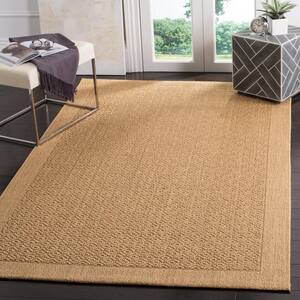 Palm Beach Maize 4 ft. x 6 ft. Speckled Border Area Rug