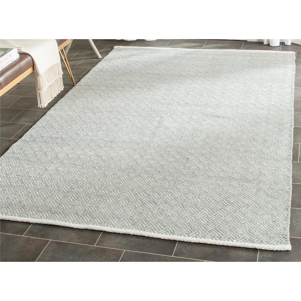 Boston Grey 8 ft. x 8 ft. Square Geometric Area Rug
