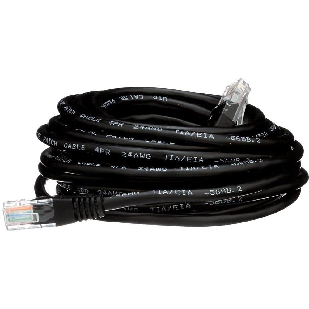 25 Feet White Cat5e Networking RJ45 Ethernet Patch Cable 