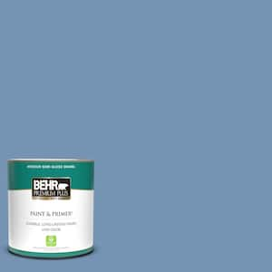 1 qt. #580D-5 Ocean Ridge Semi-Gloss Enamel Low Odor Interior Paint & Primer