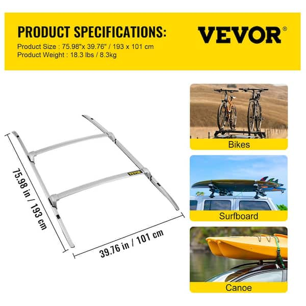 VEVOR For 2015 20 GMC Yukon XL Chevy Tahoe Suburban Roof Rack