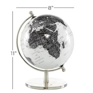 11 in. White Aluminum Decorative Globe