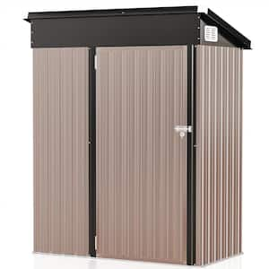 5 ft. W x 3 ft. D Metal Storage Shed for Garden and Backyard (15 sq. ft.)