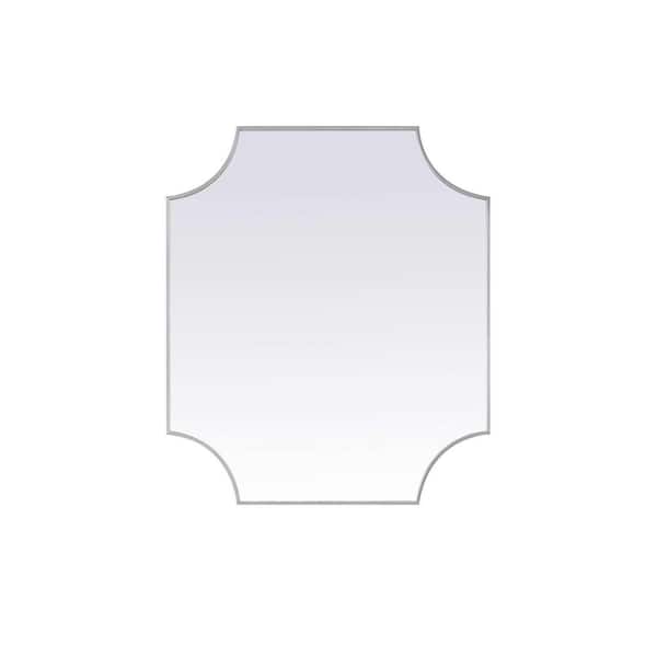 Brass 24 in. W x 36 in. H Rectangle Wall Mirror