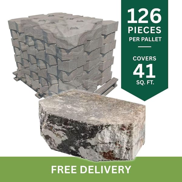 4 in. H x 11.75 in. W x 7.75 in. D Napoli Concrete Retaining Wall Block (126-Piece/Pallet)