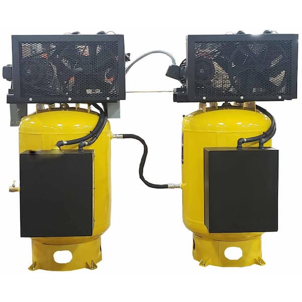EMAX 80 Gal. Two 10 HP 1ph Vertical Solo Mounted Alternating