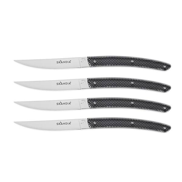 Skandia 4-Piece Vivid Carbon Steak Knives