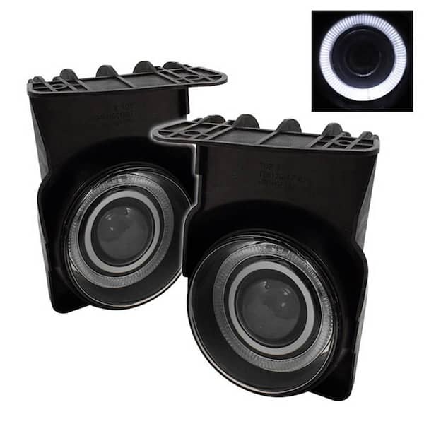 Spyder Auto GMC Sierra 1500/2500/3500 03-06 / Sierra 1500HD/2500HD 03-06 Halo Projector Fog Lights w/Switch - Smoke