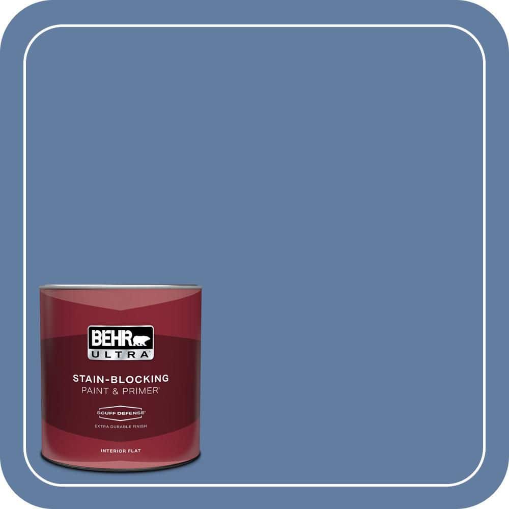 1 qt. #600D-6 Blueberry Patch Extra Durable Flat Interior Paint & Primer price history on PriceWatchPro