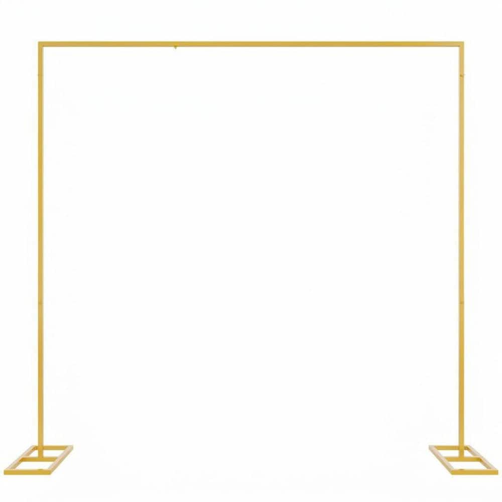 8 ft Metal Gold Adjustable Backdrop Stand Trellis Heavy Duty Pipe and Drape Kit Sturdy Rust-Resistant Frame price history on PriceWatchPro