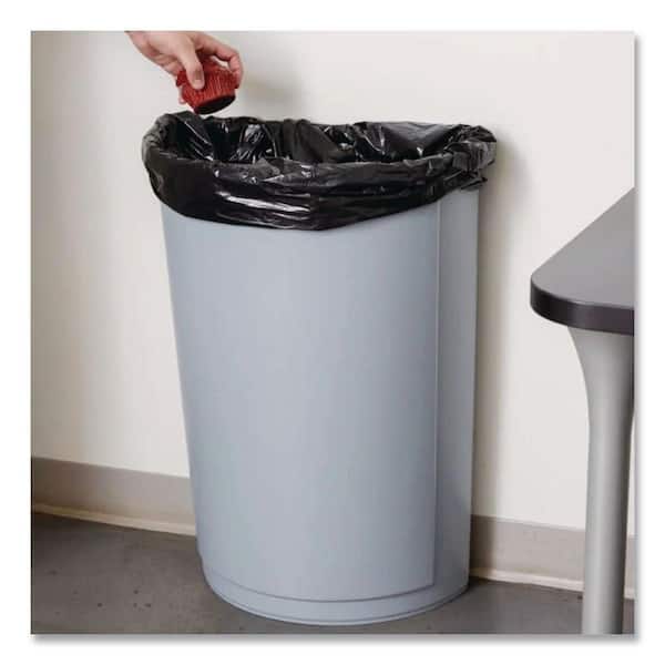 Rubbermaid Commercial Products Untouchable 21 Gal. Gray Plastic