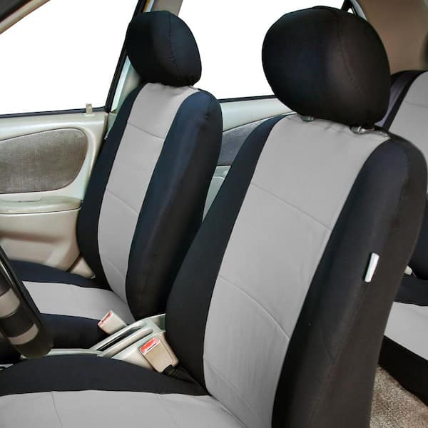 FH Group Neoprene Seat Covers 47 in. x 23 in. x 1 in. - Front, Gray