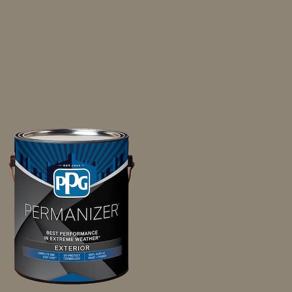 PERMANIZER 1 gal. PPG10005 Bear Cub Flat Exterior Paint PPG10005PZ