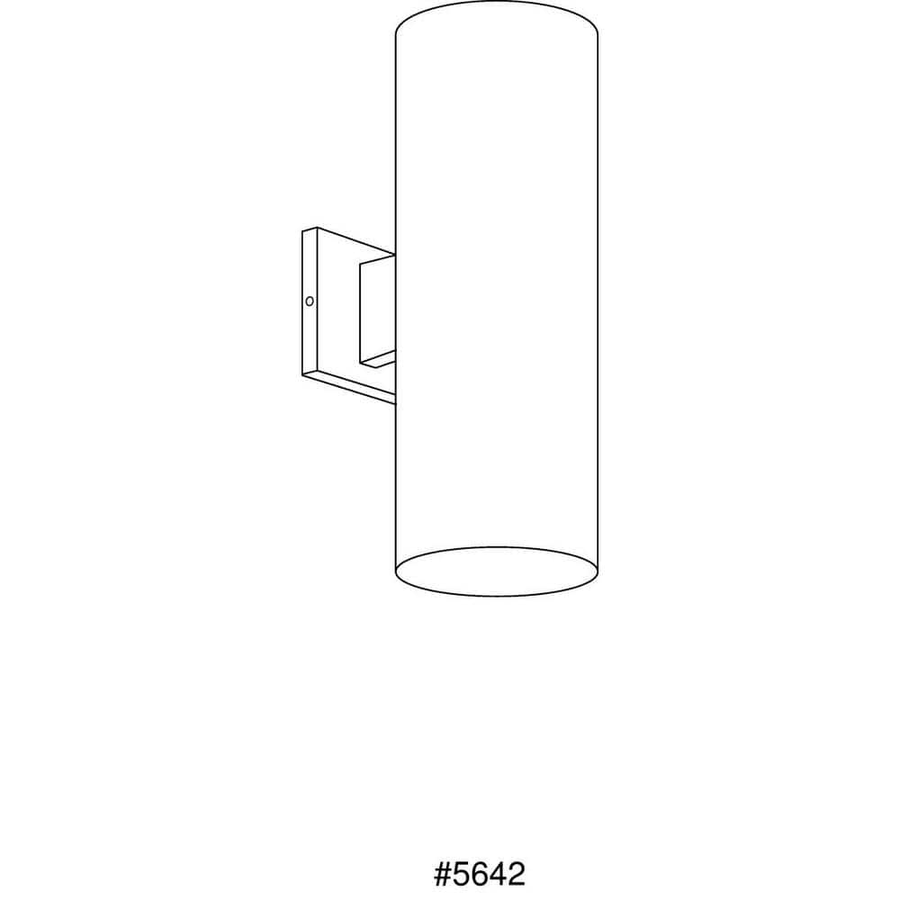 Gray Aluminum Dimmable Cylinder Wall Light