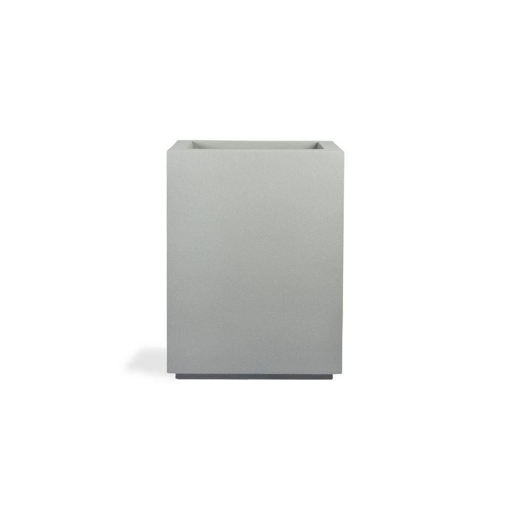 Modern FlexShell 30" Rectangular Outdoor Planter in Gray