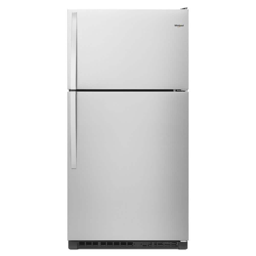 Whirlpool WRT311FZDZ 33-inch Wide Top Freezer Refrigerator - 20 Cu. ft. Stainless Steel