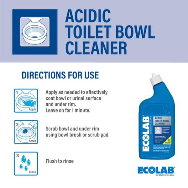 32 oz. Acidic Toilet Bowl Cleaner and Limescale Remover for Bathroom Toilets and Urinals (6-Pack)