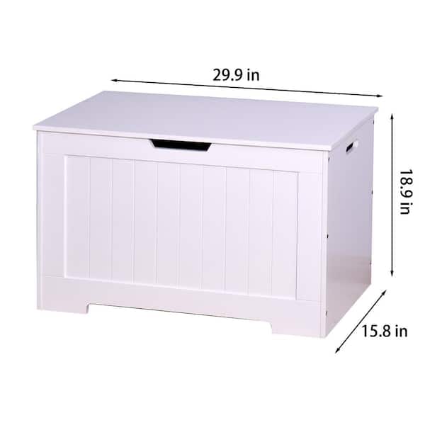 Toy Box 2 in 1 Art Lid And Kids Storage Chest Fit In Kid’s Playroom Or Bedroom 