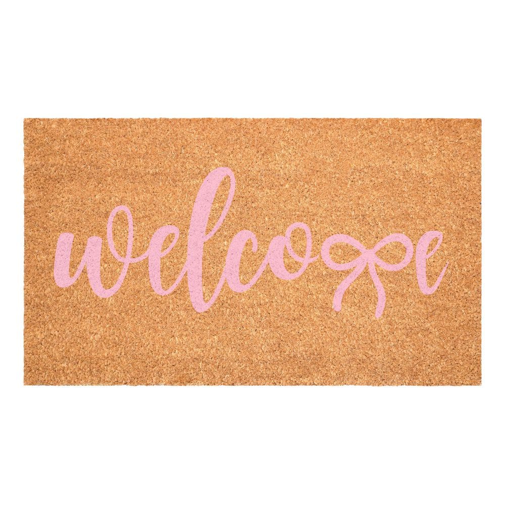 "Pink Welcome Bow Doormat, 24"" x 36""" price history on PriceWatchPro
