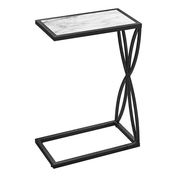 Unbranded White Marble End Table