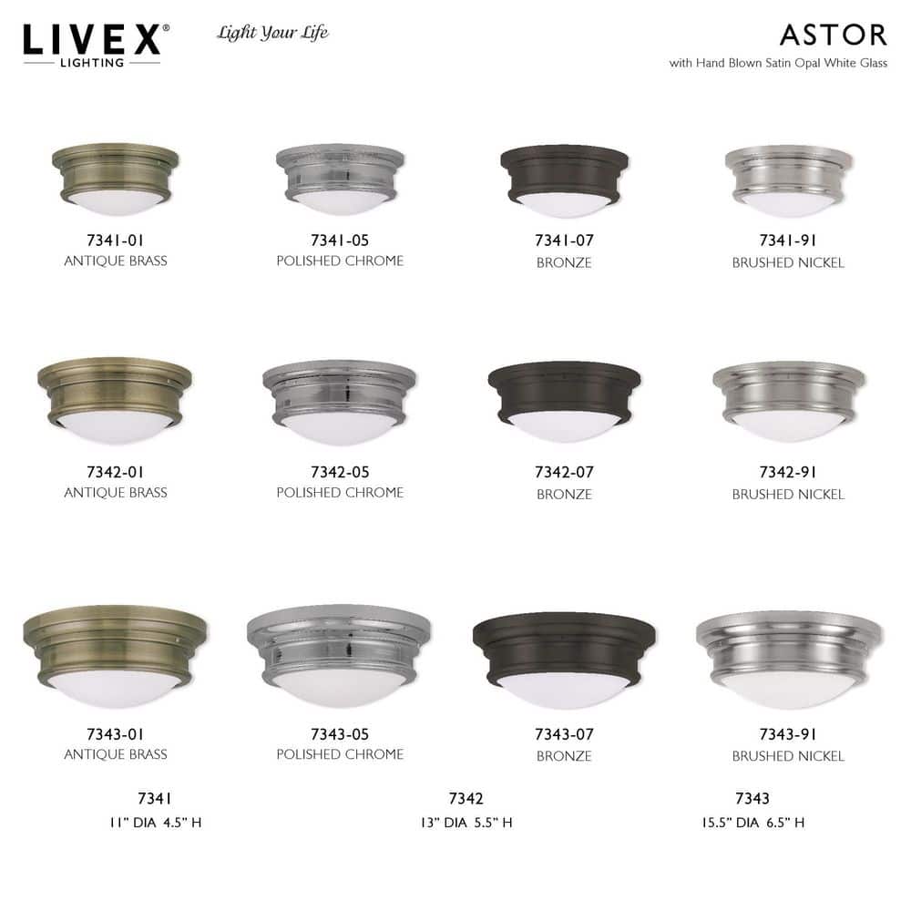 Elegant Bronze 2-Light Flush Mount with Hand Blown Satin White Glass