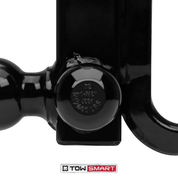 TowSmart Up to 14,000 lb. 1-7/8 in., 2 in, and 2-5/16 in. Ball Diameters  Trailer Tri-Ball Mount with Hook 1169 - The Home Depot