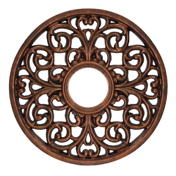 Westinghouse 16 in. Round Parisian Scroll Antique Bronze Ceiling Medallion