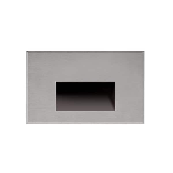 KUZCO Sonic 3 in. 1-Light 4-Watt Stainless Steel Integrated LED Exterior Stair Light