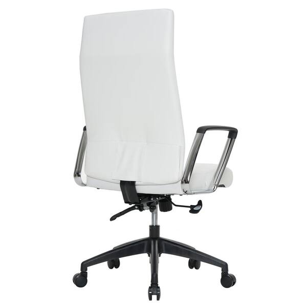 Leisuremod Hilton Modern High Back Adjustable Height Leather
