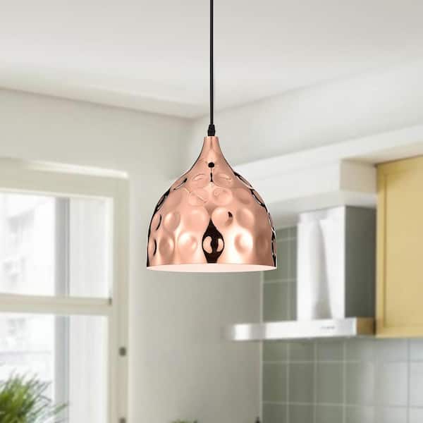 Warehouse of Tiffany Vidgeon 1-Light Hammer Dent Copper Pendant