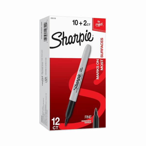 Fine Point Black Permanent Marker (12 per Pack)