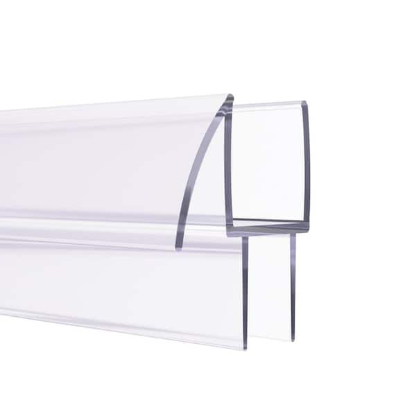 36 in. L Clear Frameless Shower Door Bottom Seal for 3/8 in. Glass