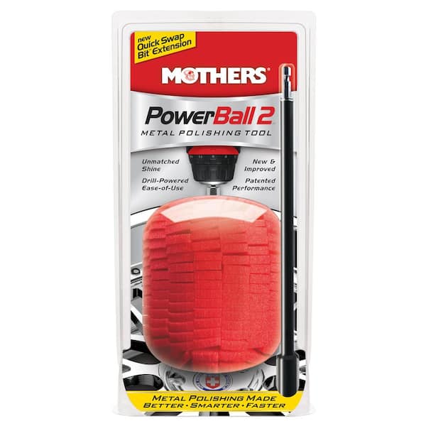 MOTHERS PowerBall 2-Metal Polishing Attachment for Cordless Drills