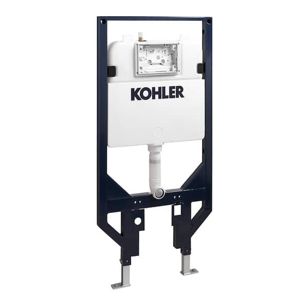 KOHLER Veil 0.8 GPF or 1.6 GPF Dual Flush In-Wall Toilet Tank and Carrier in White