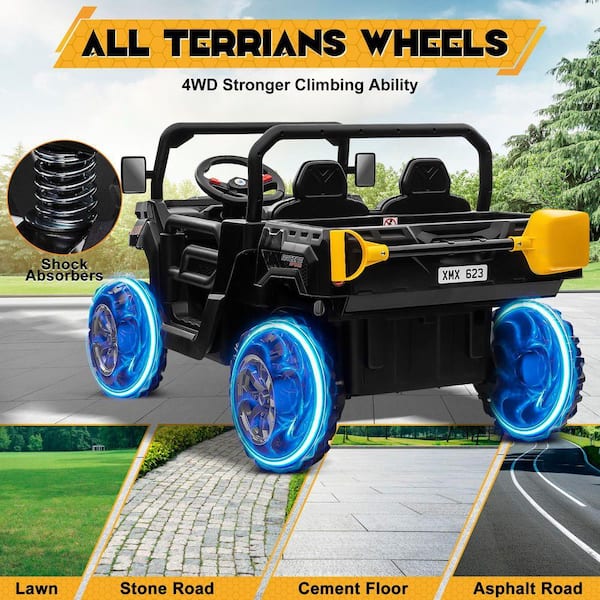 JOYRACER 24 Volt 4x200W Ride on Toys with Remote, Metal Frame UTV
