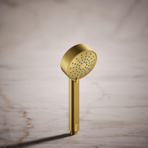 Elate 3-Spray Wall Mount Handheld Shower Head, 2.5 GPM in Vibrant Brushed Moderne Brass