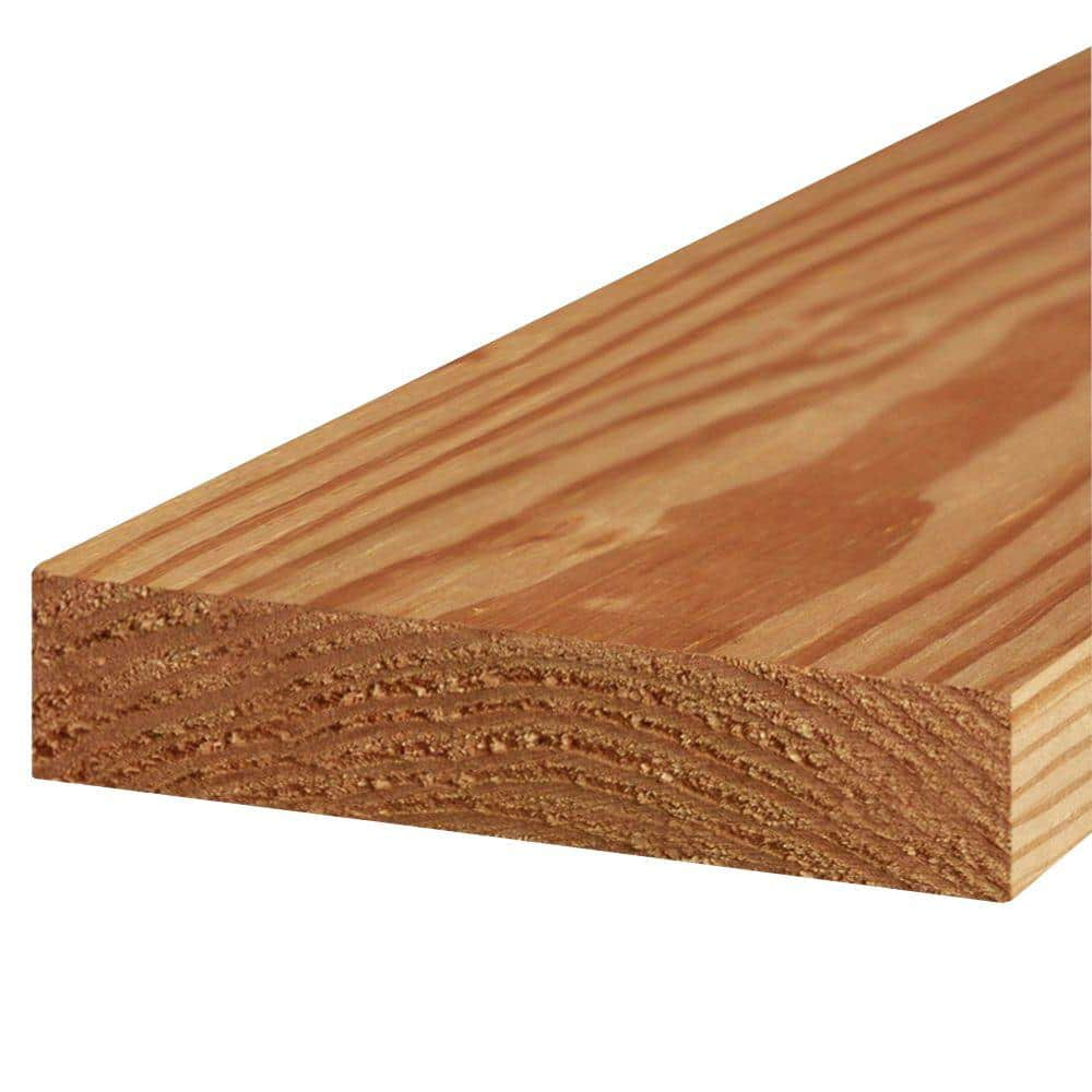 2 In X 8 In X 8 Ft 2 Prime Cedar Tone Ground Contact Pressure Treated Lumber 253267 The Home Depot