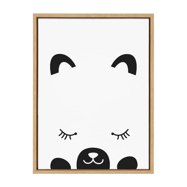 Kate and Laurel Sylvie 18 in. x 24 in. Contemporary Framed Canvas Wall Art