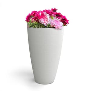 Modesto 42 in. Round White Polyethylene Planter