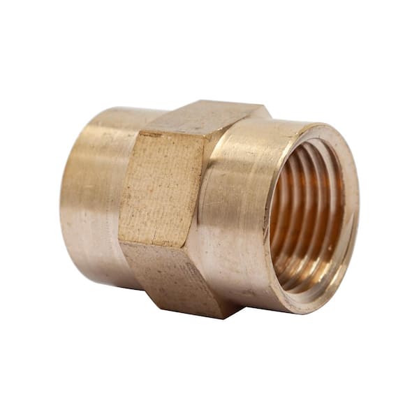 LTWFITTING 1/2 in. FIP Brass Pipe Coupling Fitting (5-Pack