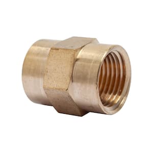 1/2 in. FIP Brass Pipe Coupling Fitting (30-Pack)