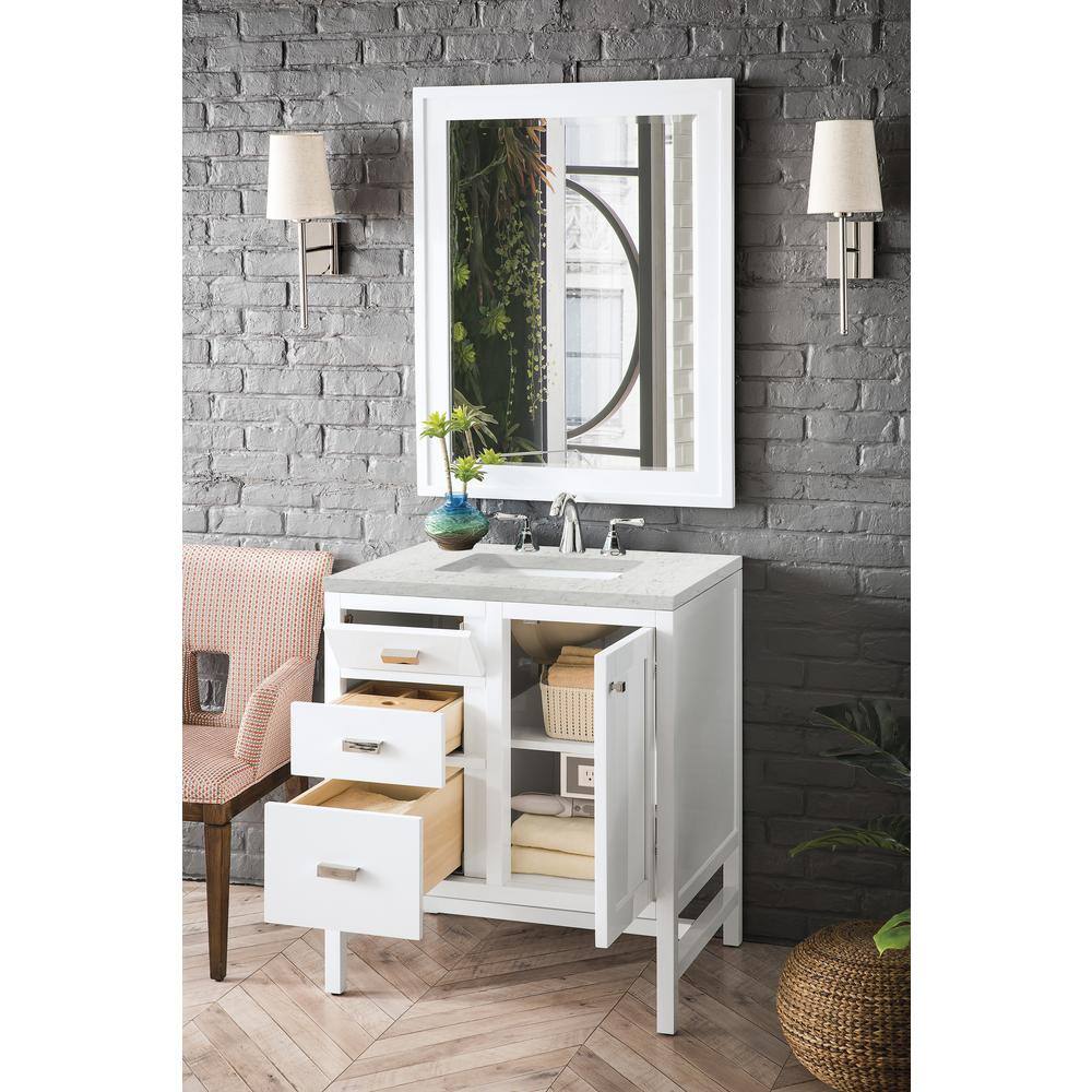 Addison 30" Glossy White Plywood Single Bathroom Vanity