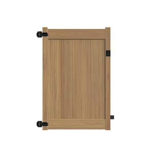 Linden 4 ft. W x 6 ft. H Cypress Vinyl Un-Assembled Fence Gate